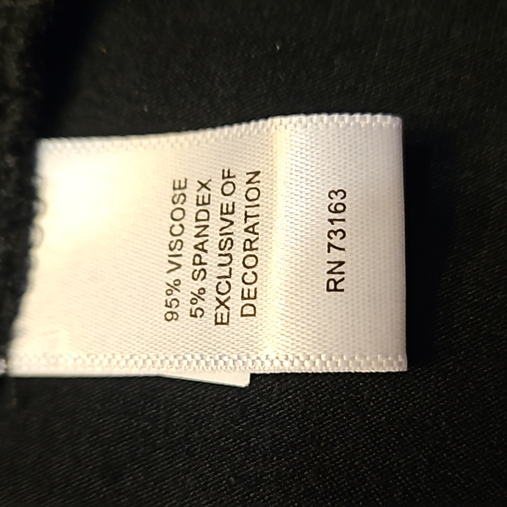 Cable & Gauge Black Open Sleeve Cold Shoulder Grommet Tunic Size M - Picture 9 of 9